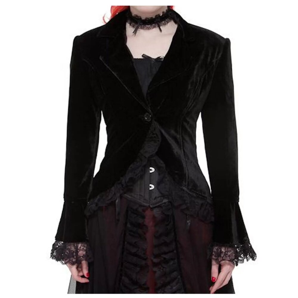 Velvet Steampunk Corset Jacket